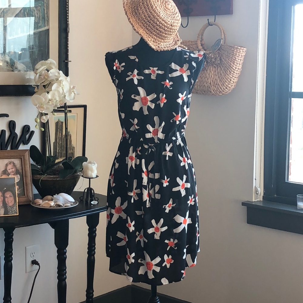 Anthropology Sun Flower Daisy Floral Dress